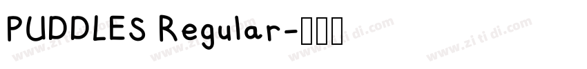 PUDDLES Regular字体转换
